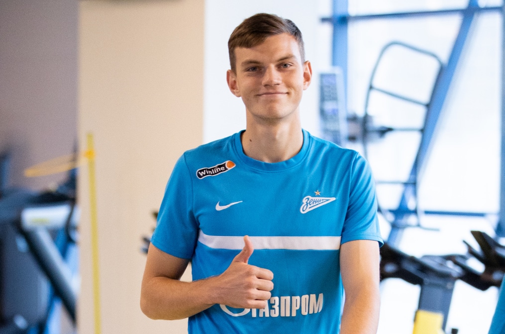 Тренировка «Зенита» перед матчем с «Арсеналом»