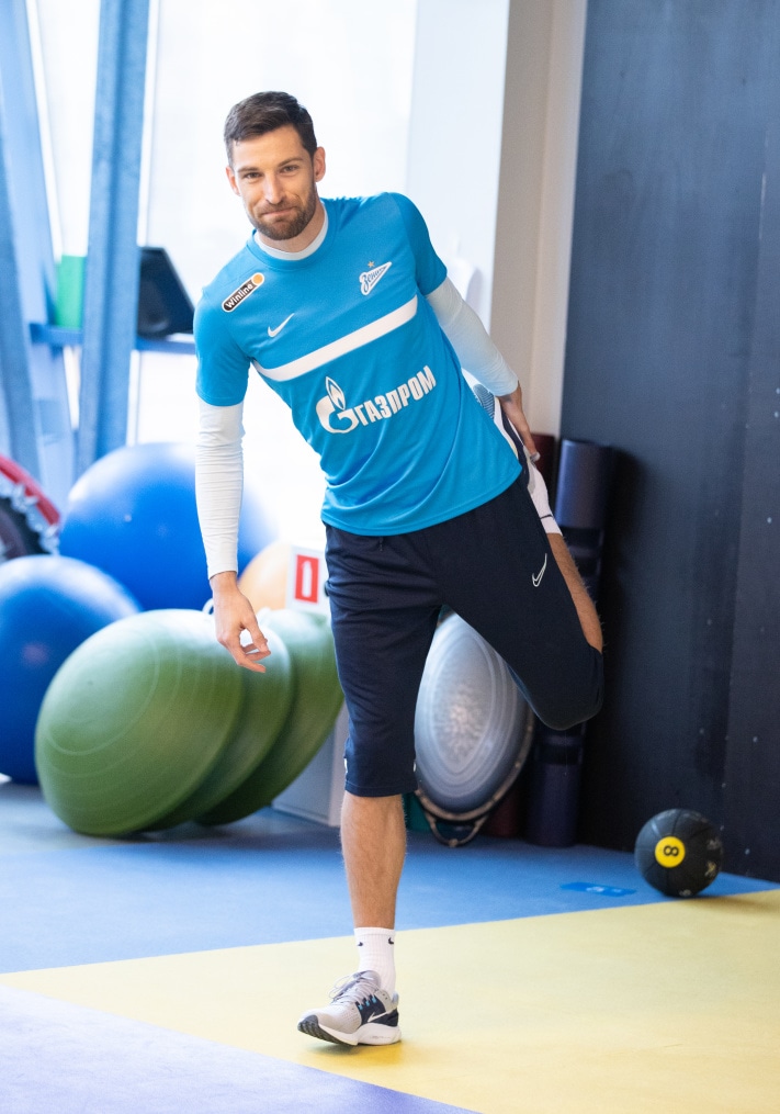 Тренировка «Зенита» перед матчем с «Арсеналом»