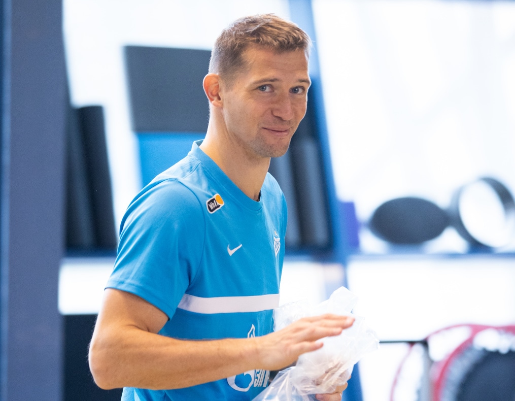 Тренировка «Зенита» перед матчем с «Арсеналом»