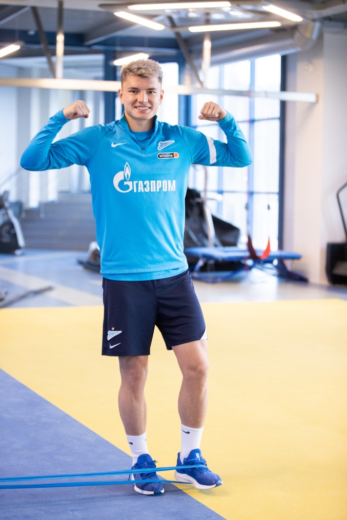 Тренировка «Зенита» перед матчем с «Арсеналом»