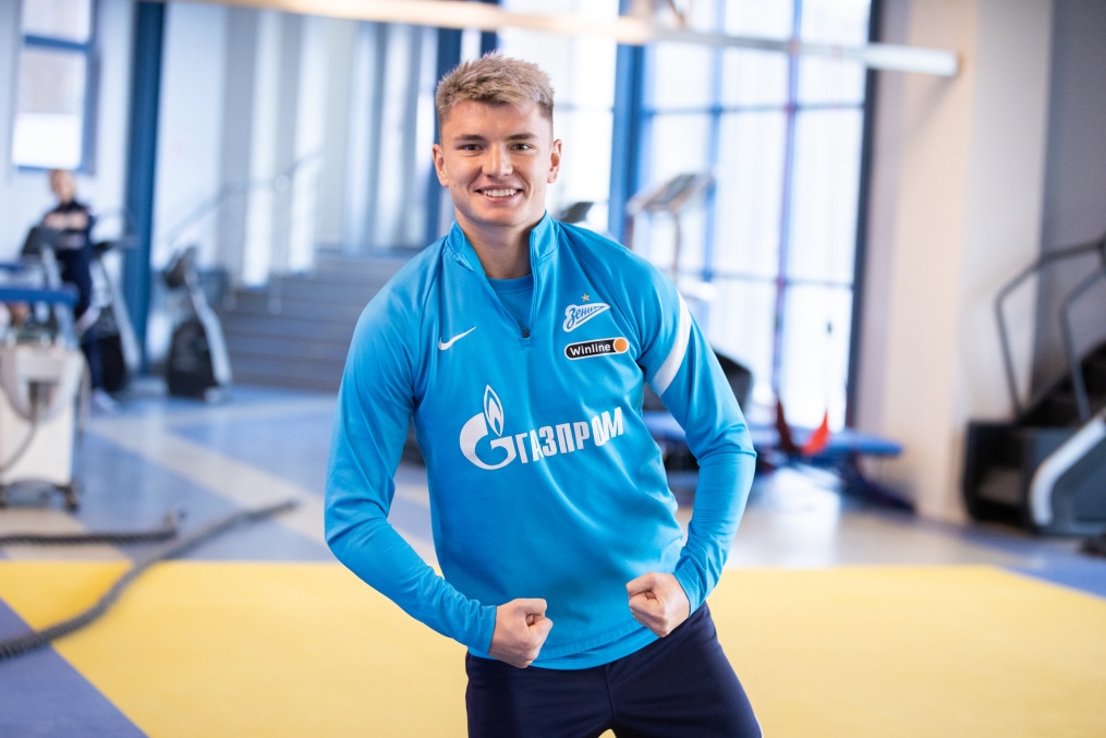 Тренировка «Зенита» перед матчем с «Арсеналом»