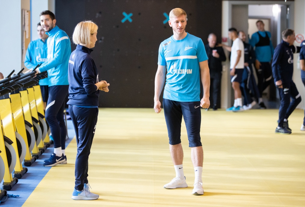 Тренировка «Зенита» перед матчем с «Арсеналом»