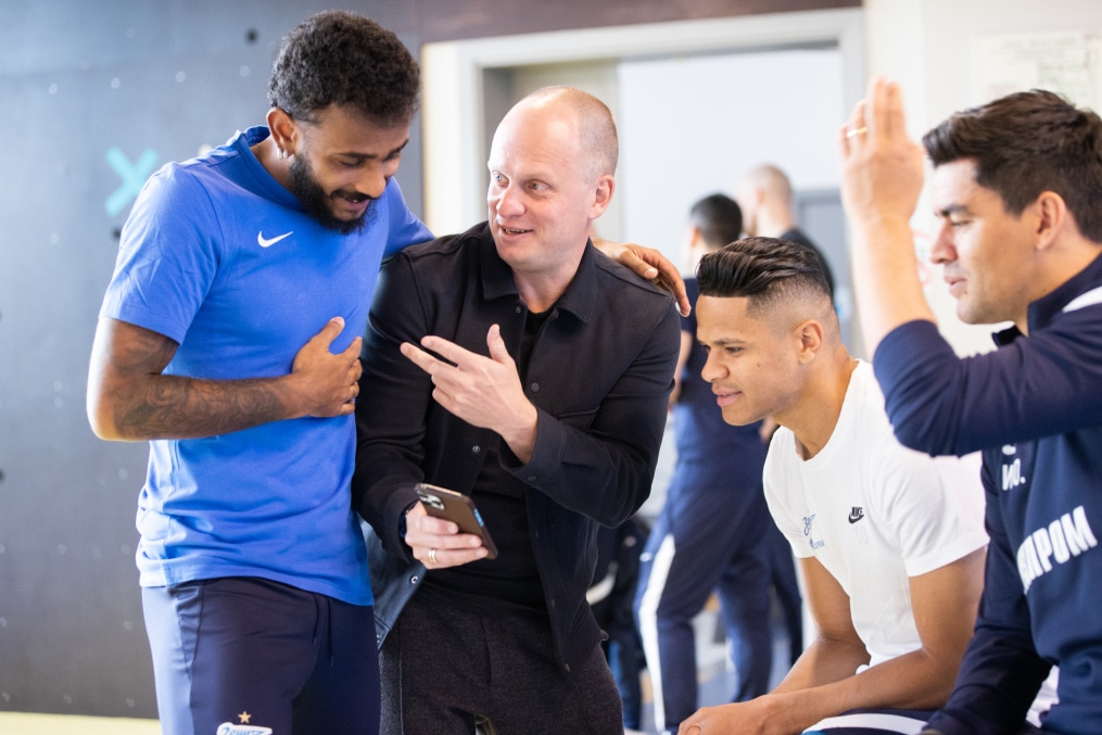 Тренировка «Зенита» перед матчем с «Арсеналом»