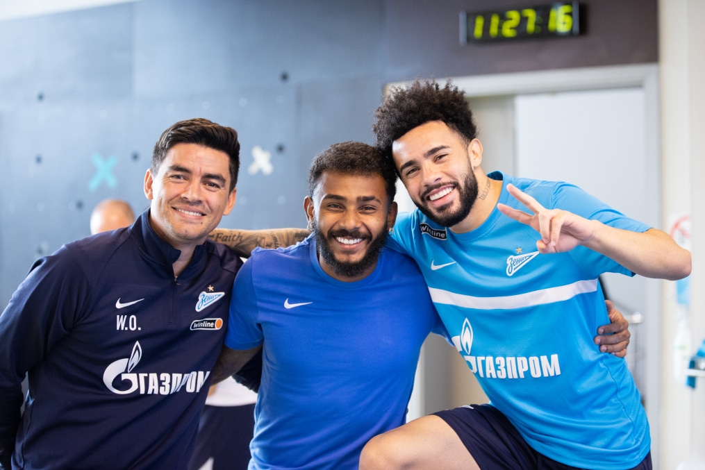 Тренировка «Зенита» перед матчем с «Арсеналом»