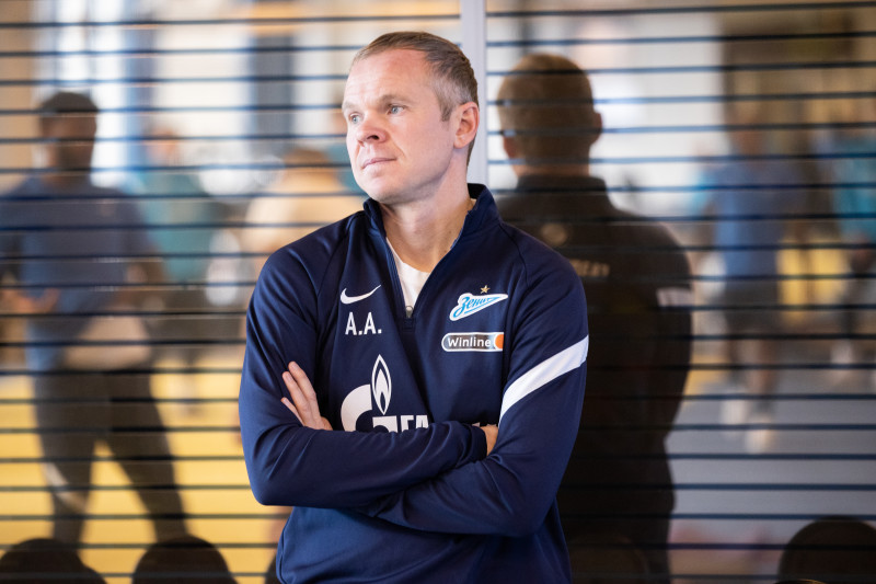 Тренировка «Зенита» перед матчем с «Арсеналом»