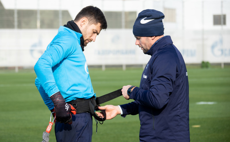 Тренировка «Зенита» перед матчем с «Арсеналом»