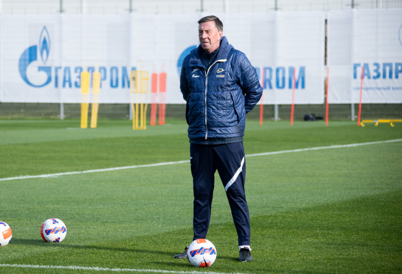 Тренировка «Зенита» перед матчем с «Арсеналом»