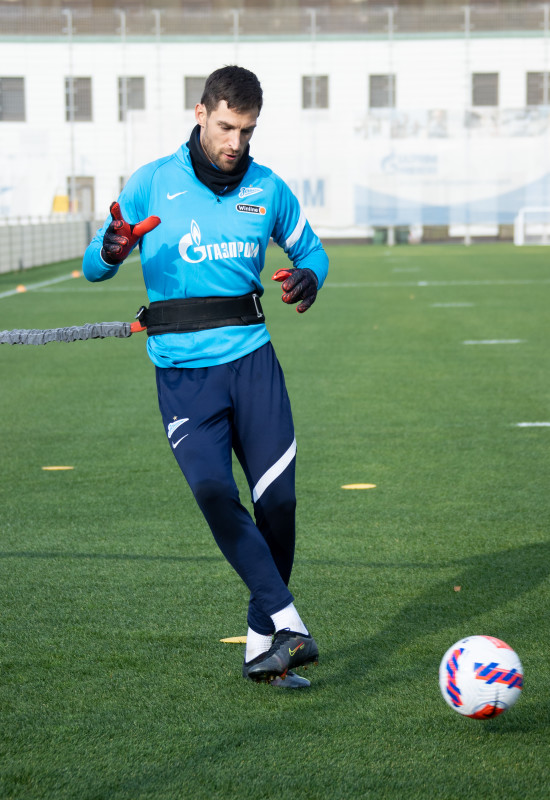 Тренировка «Зенита» перед матчем с «Арсеналом»