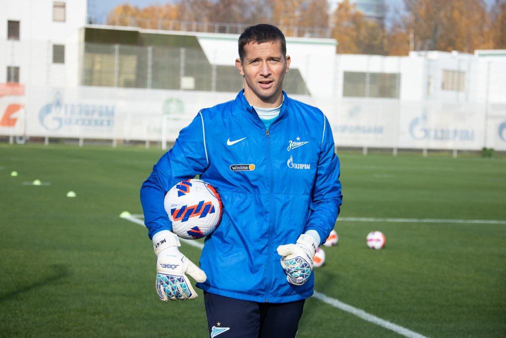 Тренировка «Зенита» перед матчем с «Арсеналом»