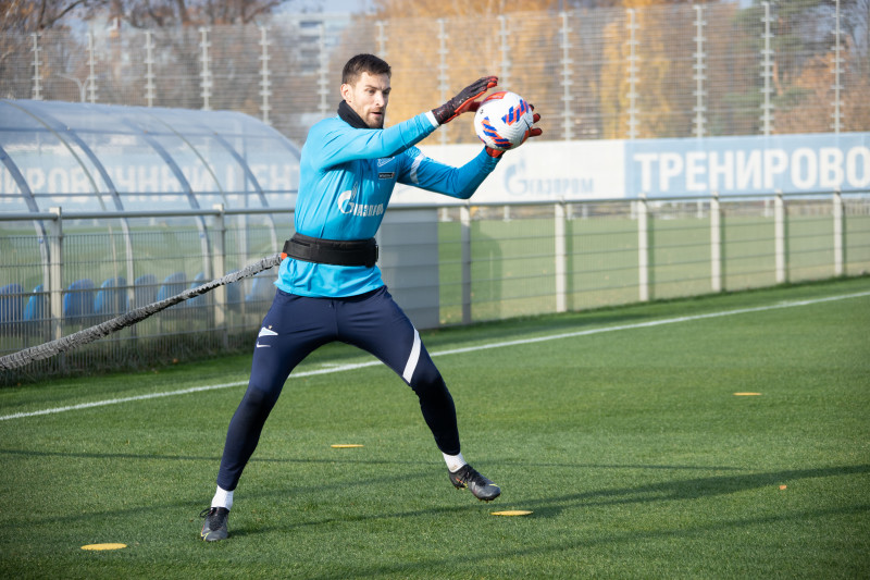 Тренировка «Зенита» перед матчем с «Арсеналом»