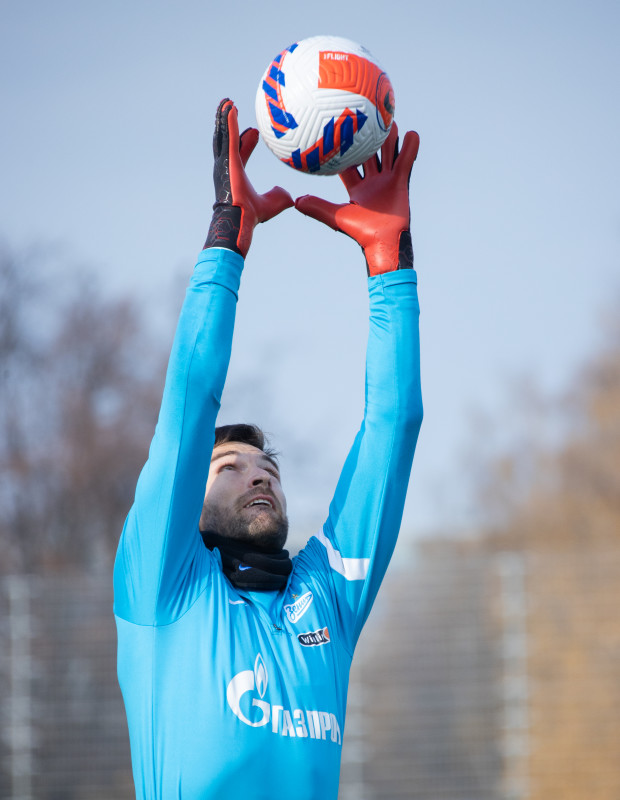 Тренировка «Зенита» перед матчем с «Арсеналом»