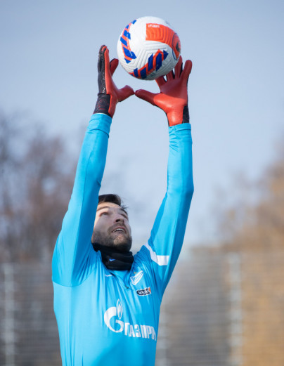 Тренировка «Зенита» перед матчем с «Арсеналом»