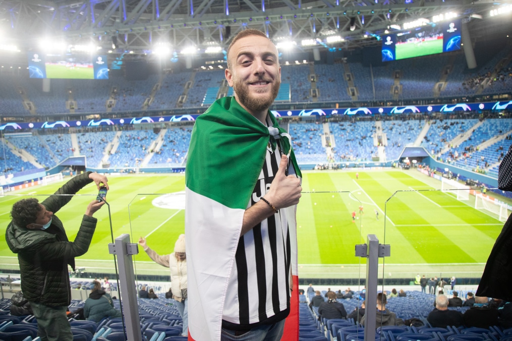 Фан-променад на матче «Зенит» — «Ювентус»