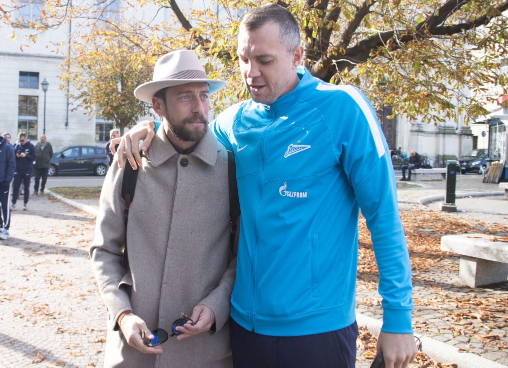 Прогулка команды перед матчем «Ювентус» — «Зенит»