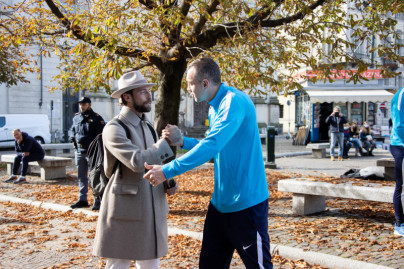 Прогулка команды перед матчем «Ювентус» — «Зенит»