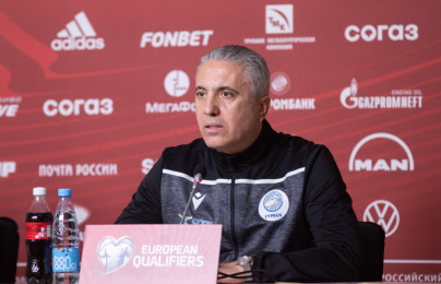 Пресс-конференция сборной Кипра перед матчем со сборной России