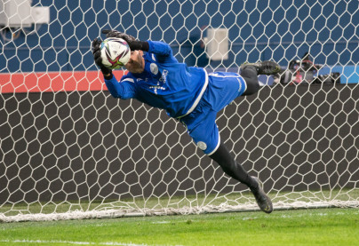 Тренировка  сборной Кипра перед матчем со сборной России