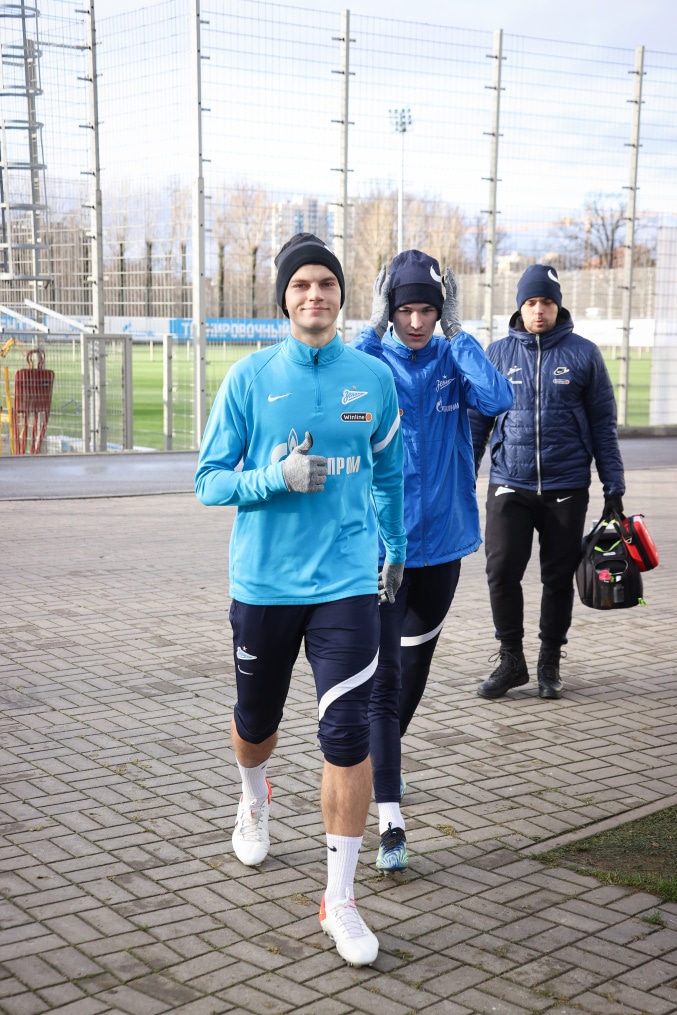 Тренировка «Зенита» перед матчем с «Нижним Новгородом»