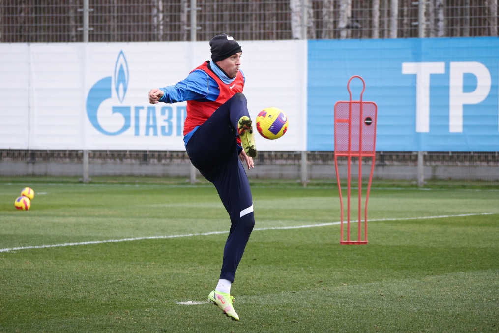 Тренировка «Зенита» перед матчем с «Нижним Новгородом»