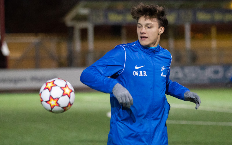 Тренировка молодежного «Зенита» перед матчем с «Мальмё»