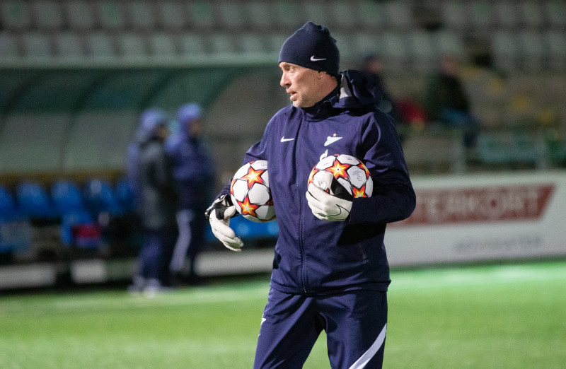 Тренировка молодежного «Зенита» перед матчем с «Мальмё»