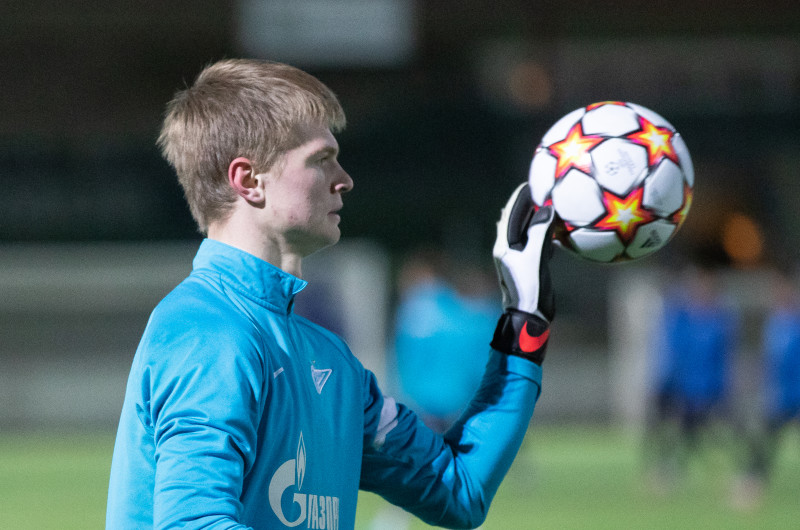 Тренировка молодежного «Зенита» перед матчем с «Мальмё»