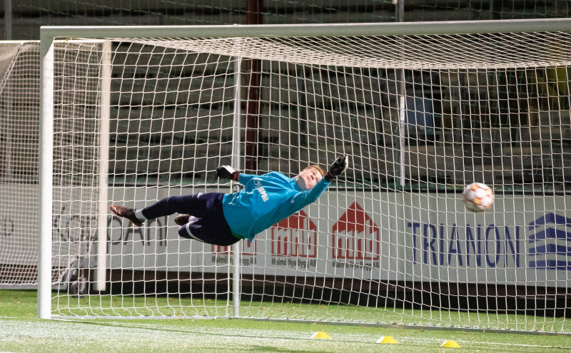 Тренировка молодежного «Зенита» перед матчем с «Мальмё»