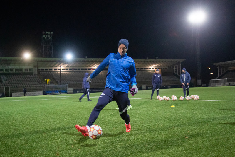 Тренировка молодежного «Зенита» перед матчем с «Мальмё»