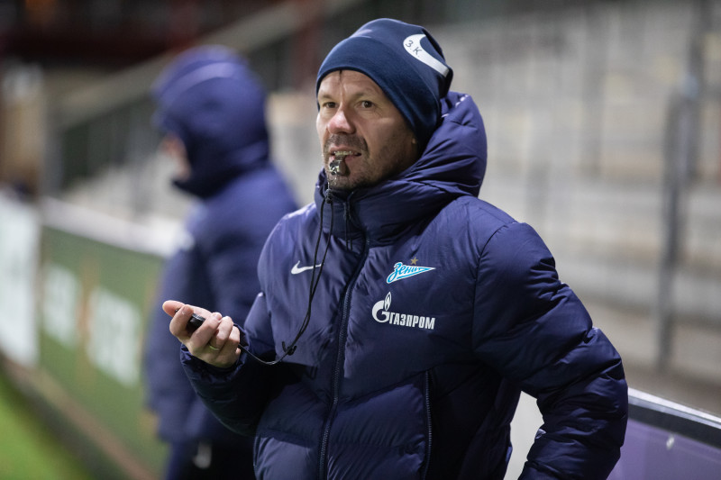 Тренировка молодежного «Зенита» перед матчем с «Мальмё»