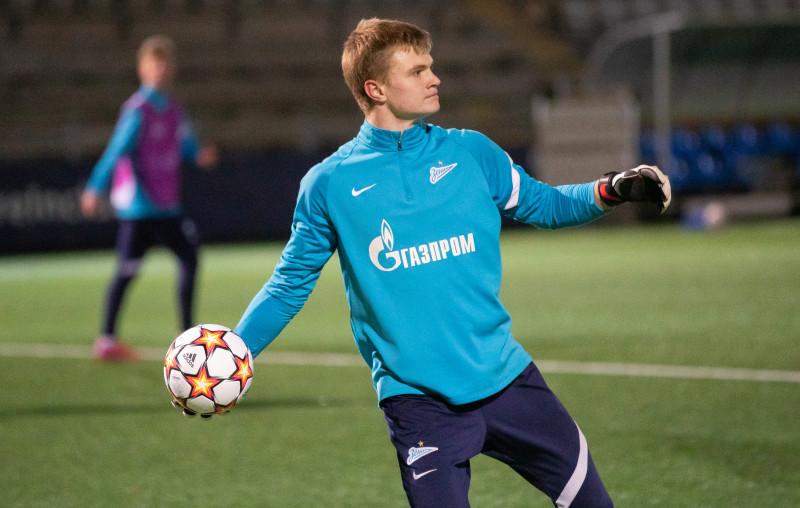 Тренировка молодежного «Зенита» перед матчем с «Мальмё»