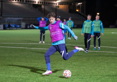 Тренировка молодежного «Зенита» перед матчем с «Мальмё»