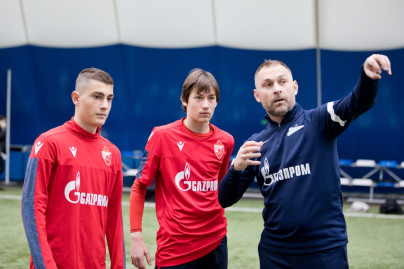 Игроки из Сербии тренируются в Академии