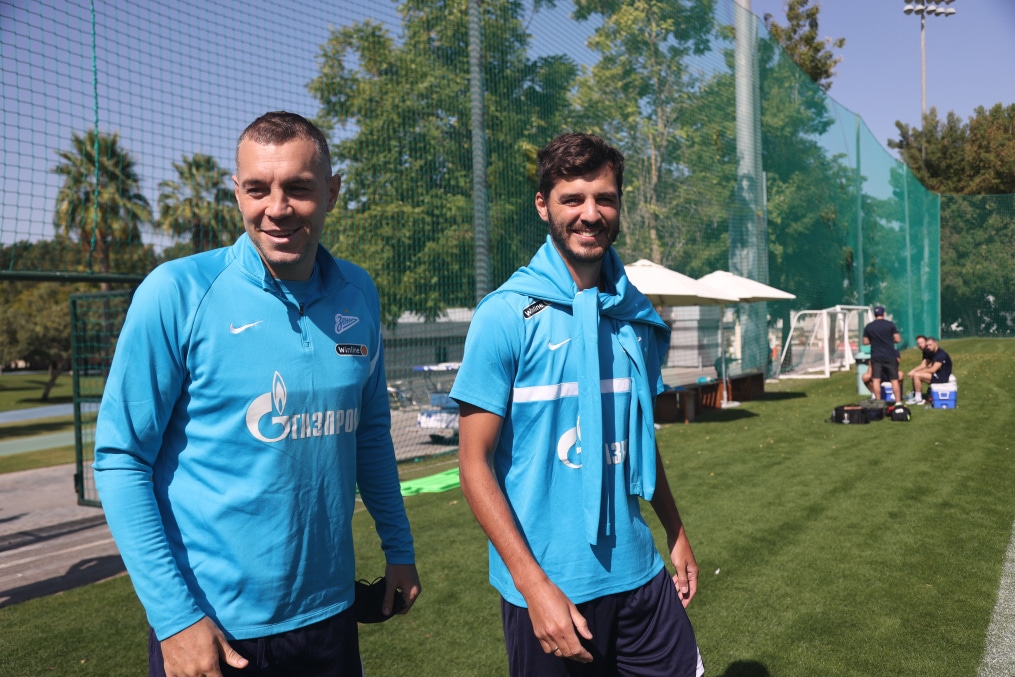 «Газпром»-тренировочные сборы в Дубае: 14 января, утренняя тренировка