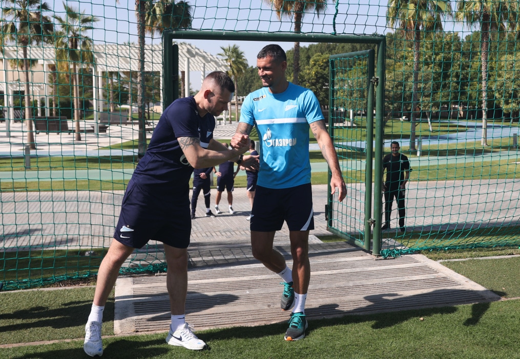 «Газпром»-тренировочные сборы в Дубае: 14 января, утренняя тренировка