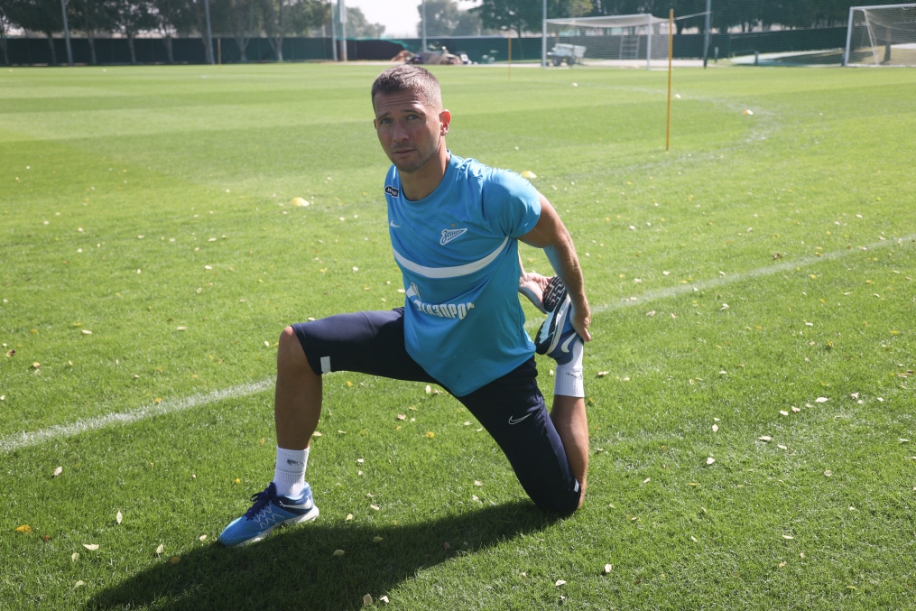 «Газпром»-тренировочные сборы в Дубае: 14 января, утренняя тренировка