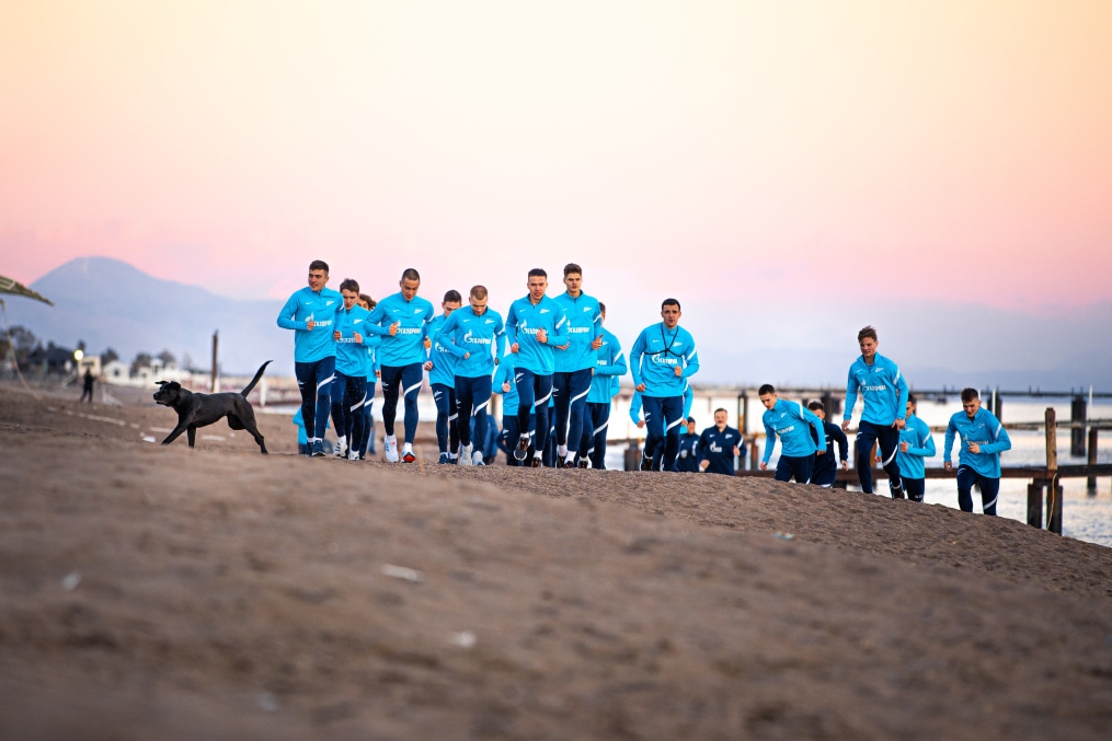 Сборы «Зенита»-м в Турции: 16 января, вечерняя тренировка