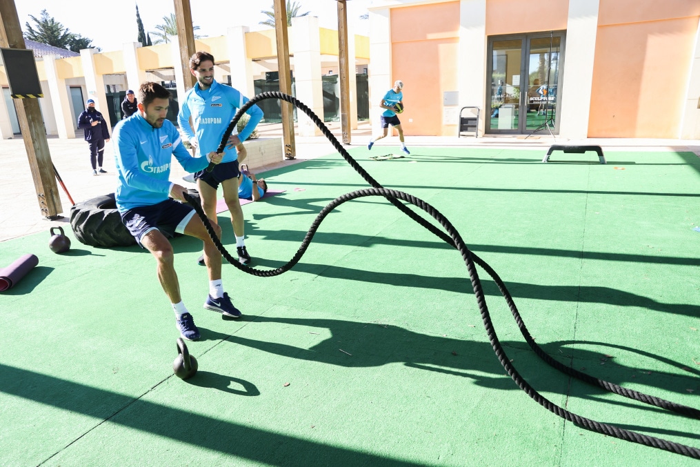 «Газпром»-тренировочные сборы в Португалии: 01 февраля, утренняя тренировка