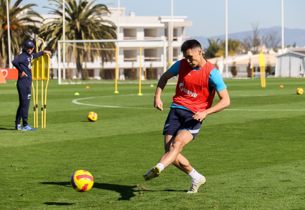 «Газпром»-тренировочные сборы в Португалии: 01 февраля, утренняя тренировка