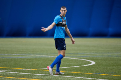 Тренировка «Зенита» U-17 и «Зенита» U-16 в манеже Академии