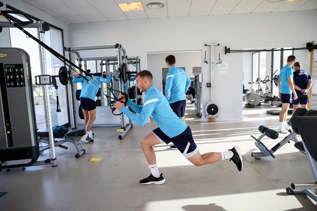 «Газпром» — тренировочные сборы в Португалии: 6 феврала, утренняя тренировка