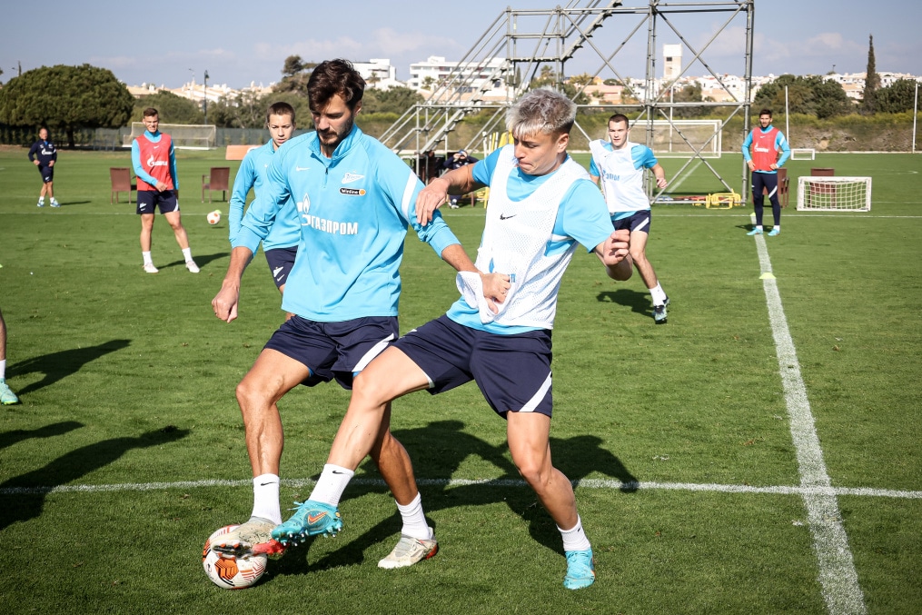 «Газпром» — тренировочные сборы в Португалии: 6 феврала, утренняя тренировка