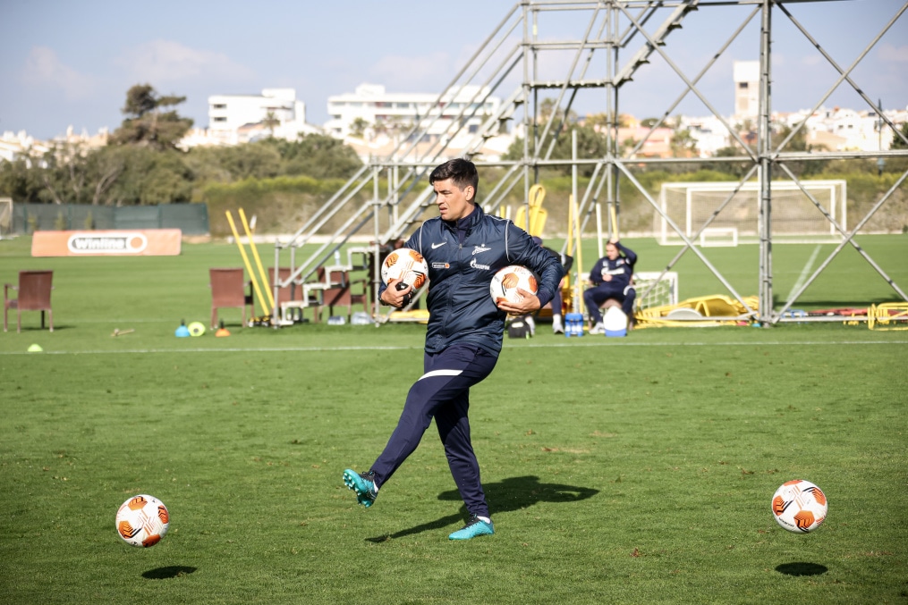 «Газпром» — тренировочные сборы в Португалии: 6 феврала, утренняя тренировка