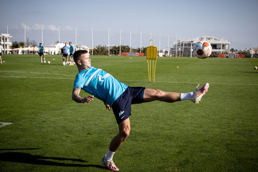 «Газпром» — тренировочные сборы в Португалии: 6 феврала, утренняя тренировка