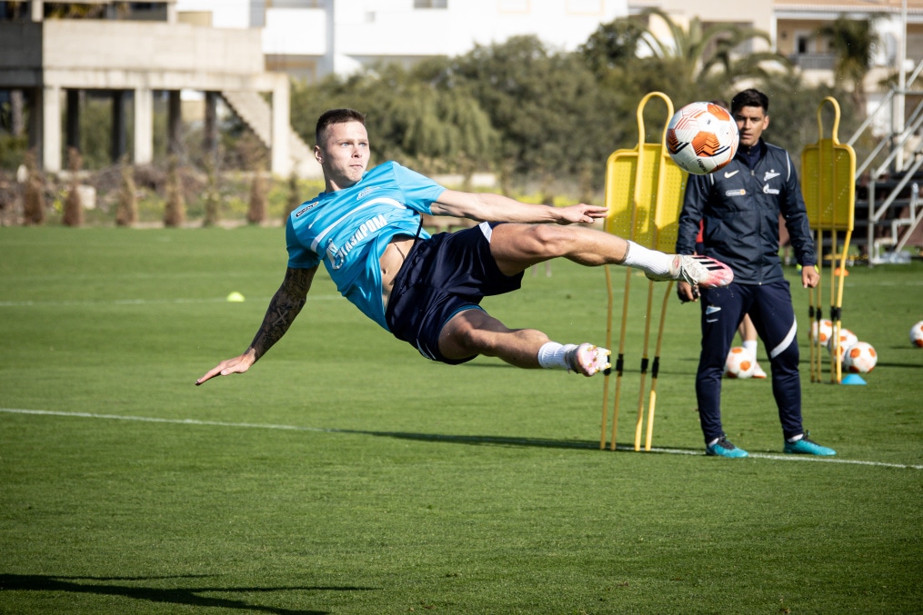 «Газпром» — тренировочные сборы в Португалии: 6 феврала, утренняя тренировка