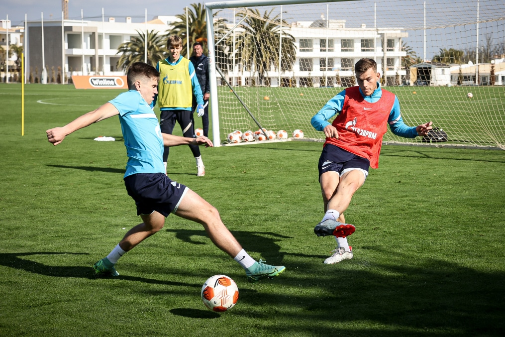 «Газпром» — тренировочные сборы в Португалии: 6 феврала, утренняя тренировка