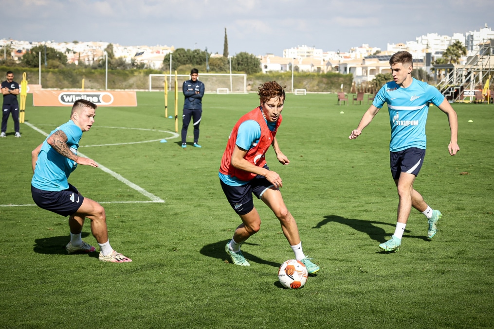 «Газпром» — тренировочные сборы в Португалии: 6 феврала, утренняя тренировка