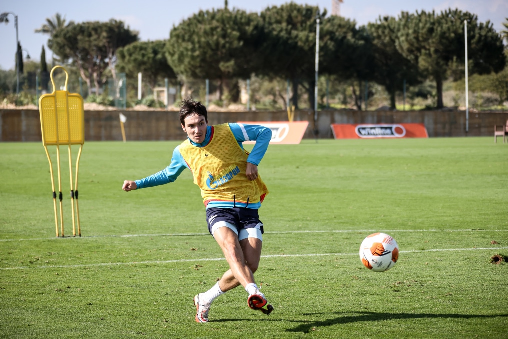 «Газпром» — тренировочные сборы в Португалии: 6 феврала, утренняя тренировка