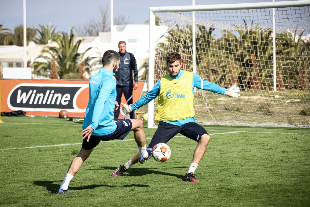 «Газпром» — тренировочные сборы в Португалии: 6 феврала, утренняя тренировка