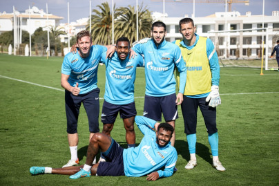 «Газпром» — тренировочные сборы в Португалии: 6 феврала, утренняя тренировка