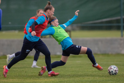 The final training session of the Zenit women's team at the training camp in Turkey